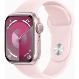 Apple Watch Series 9 Aluminium 41 mm (2023) GPS rosa Sportband ljusrosa S/M