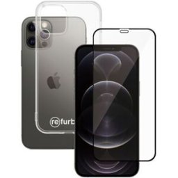 Transparent mobilskal & skärmskydd PanzerGlass™ iPhone 12/12 Pro