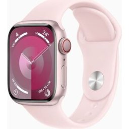 Apple Watch Series 9 Aluminium 41 mm (2023) GPS + Cellular rosa Sportband ljusrosa M/L