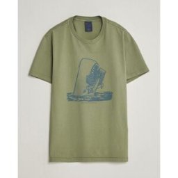 Nudie Jeans Roy Printed T-Shirt Green