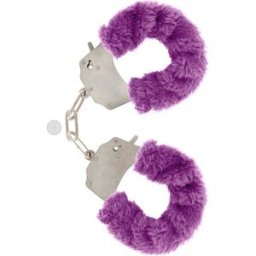 Temptasia - Plush Fur Cuffs - Burgundy