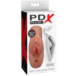 Pipedream Plus Perfect Pussy Double Stroker Tan