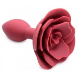Master Series Booty Bloom Silicone Anal Plug With Rose