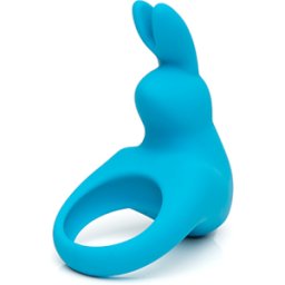 Happy Rabbit - Rechargeable Vibrating Rabbit Cock Ring Blue