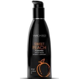 Wicked Sensual Care Aqua Sweet Peach Flavored Lubricant 60Ml