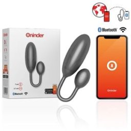 Oninder Denver Vibrating Egg + App Black