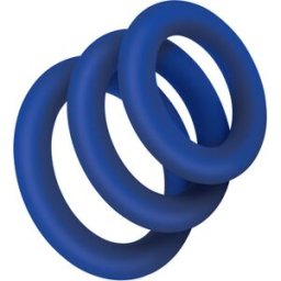 Zolo Extra Thick Silicone Cock Ring 3 Pk