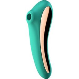 Satisfyer - Dual Kiss Insertable Air Pulse Vibrator Green