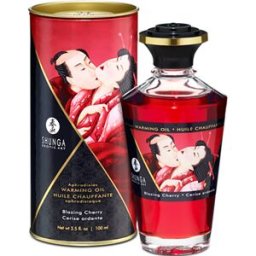 Shunga Aphrodisiac Warming Oil Blazing Cherry 100 ml