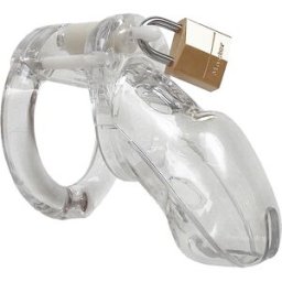 Mister B CBX CB-3000 Chastity Cage - Clear - 37 mm