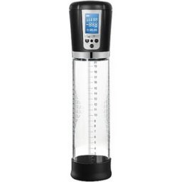 Shots Toys Premium Rechargeable Automatic LCD Pump - Transparent