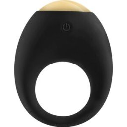 LUZ by TOYJOY Eclipse Vibrating Cock Ring Black