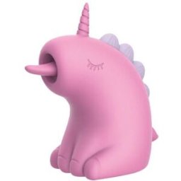 Engily Ross Cupcake Unicorn - 360° Rotating Tongue Massager - Pink
