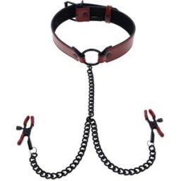 Sportsheets - Saffron Collar with Nipple Clamps