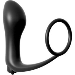 Pipedream Ass Gasm Cockring Plug Black