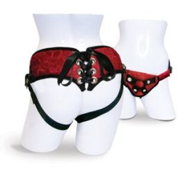 Sportsheets - Red Lace Corsette Strap-On