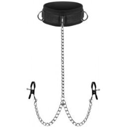 Master Series Submission Collar And Nipple Clamp Union