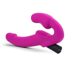 Temptasia - Estella Vibrating Strapless Strap-on - Pink