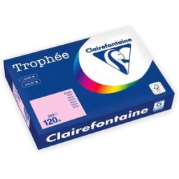 CLAIREFONTAINE Trophée A4 120 g färgat papper rosa 250/fp