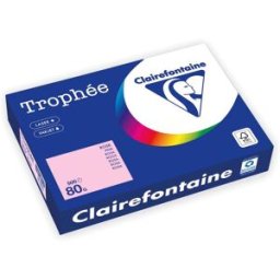 CLAIREFONTAINE Trophée A4 80 g färgat papper rosa 500/fp