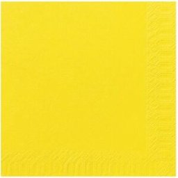 Servett Gul, 3-lager, 40x40cm, 125/fp, 8fp 8frp