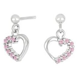 Nordahl Jewellery barn hjärt pink örhängen 325 181
