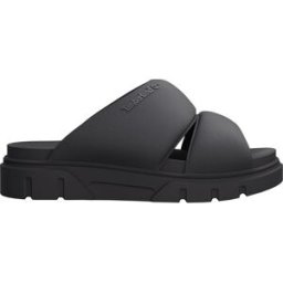 Timberland Women's Greyfield Slide Sandal Black Knit 36