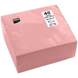 Servett PRONAPPE 38x38cm rosa 40/fp