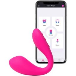 Lovense - Dolce Adjustable Dual Vibrator Magenta