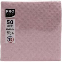 Servett PRONAPPE 20x20cm g.rosa 50/fp
