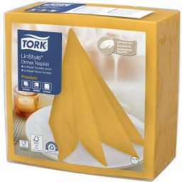 Servett TORK LinStyle Middag gul 50/fp