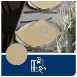 Servett TORK LinStyle Middag creme 50/fp