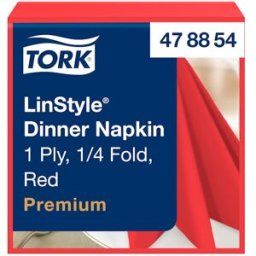 Servett TORK LinStyle Middag rÃ¶d 50/fp