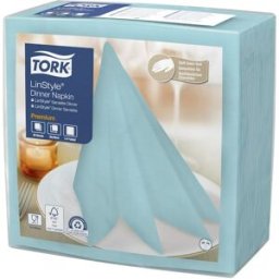 Servett TORK LinStyle Middag aqua 50/fp