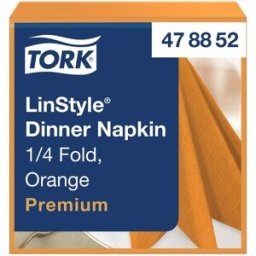 TORK Servett LinStyle Middag orange 50/fp