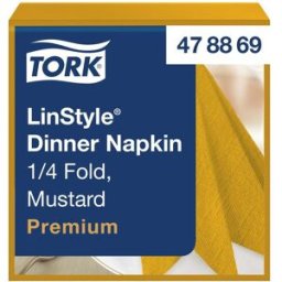 TORK Servett LinStyle Middag senapsgul 50/fp