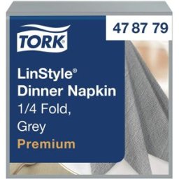 TORK Servett LinStyle Middag grå 50/fp