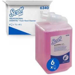 Scott Skumtvål Essential rosa 1l 6/fp