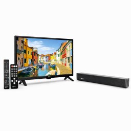 19” 12V HD-TV + 30W 12V Soundbar Paket för Husbil & Husvagn (HDMI ARC)