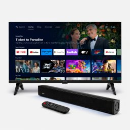 12V Smart TV 22 Tum + 30W Soundbar HDMI ARC – TV Paket för Husvagn & Husbil 12V/230V