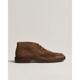 Drake's Crosby Moc-Toe Suede Chukka Boots Brown
