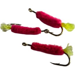 Övriga Tillverkare Chenilleräka Långskaftad #8 3 Pack (Färg: Rosa)