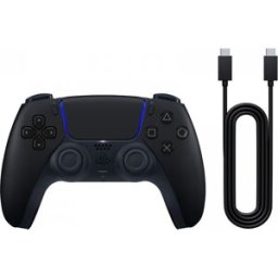 Sony Playstation 5 Dualsense V3 Trådlös + Usb-Kabel För Pc - Midnight Black