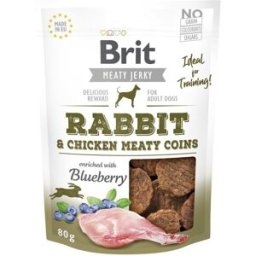 Brit Care Meaty Jerky Coins Rabbit 80 G