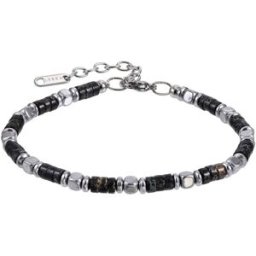 Lykken Strong Mix black svart 19+4cm armband