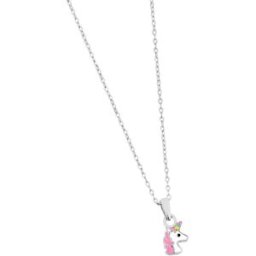 Lykken Symbols Enhörning halsband silver