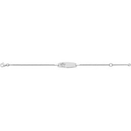 Lykken barn silver armband med bricka ängel