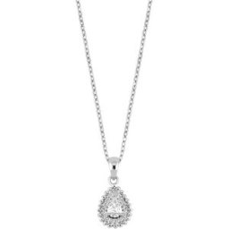Lykken Casuals halsband silver zirkonia 45cm