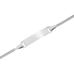 Lykken Basics graverbart silverarmband för barn 16 cm
