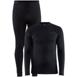 craft Men's Core Warm Baselayer Set Black M